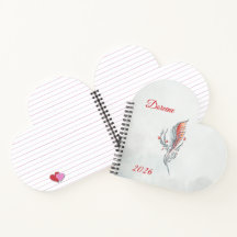 Cuaderno de acuarela floral de pluma elegante