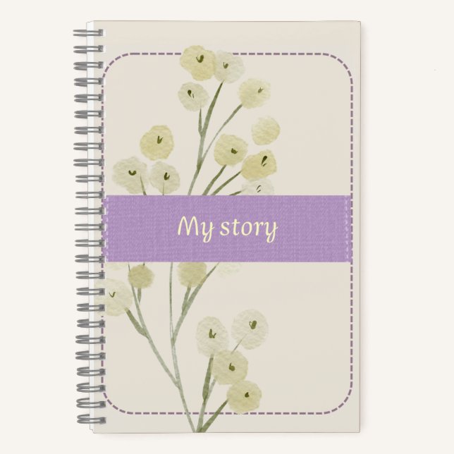 Cuaderno de Acuarela Floral Vintage (Anverso)