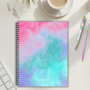 Cuaderno de Acuarela Rosa y Verde