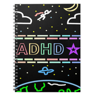 Cuaderno de ADHD para Niños Libreta Temática Espac