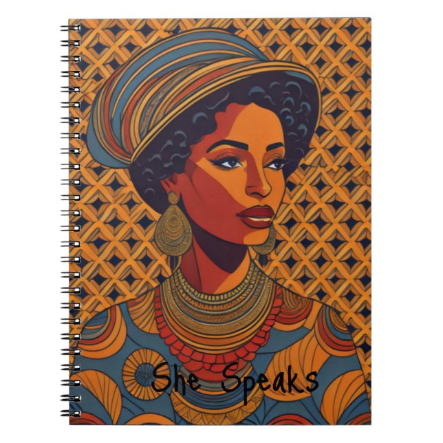 Cuaderno de Afro Lady de época (Frente)