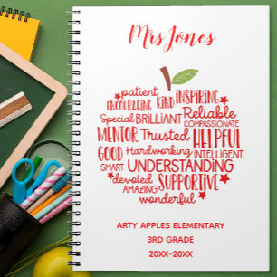 Cuaderno de agradecimiento al maestro por su jubil