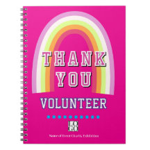 Cuaderno de agradecimiento para voluntarios de neg