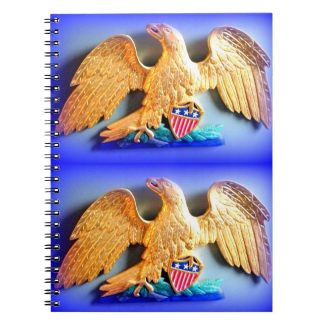 cuaderno de águilas de oro patrióticas (Frente)