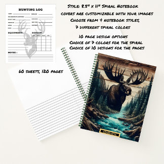 Cuaderno de alces que aparece junto al río sereno