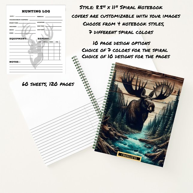 Cuaderno de alces que aparece junto al río sereno  (Subido por el creador)