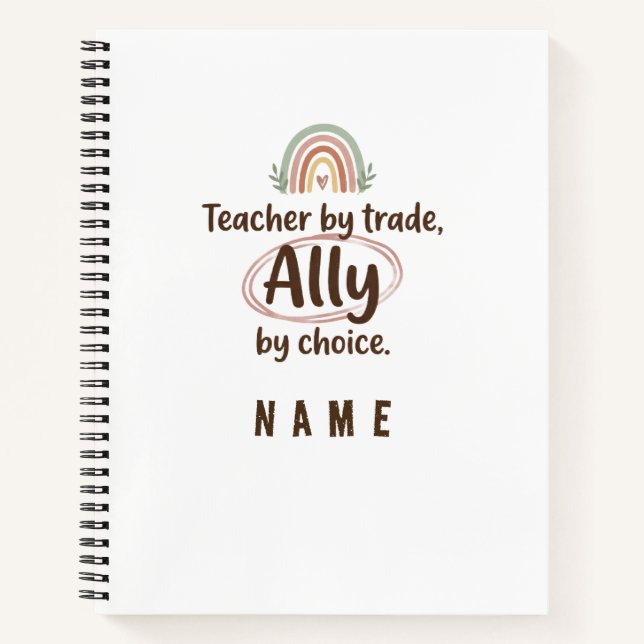 Cuaderno de Aliado Personalizado para el Maestro - (Anverso)