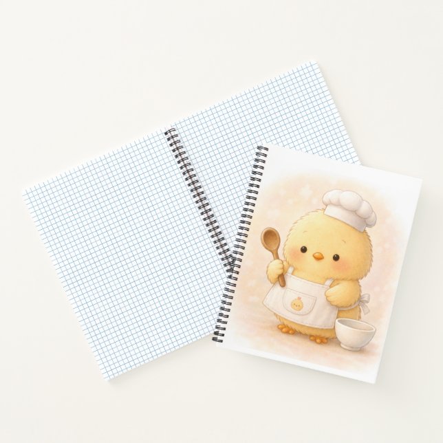 Cuaderno de Alma Pollita de Cocina Adorable (Interior)
