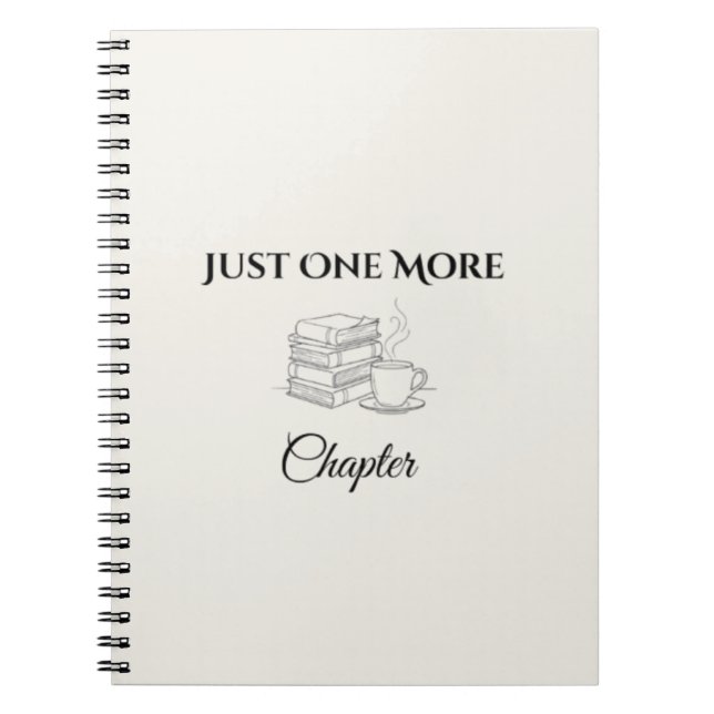 Cuaderno de amante de libros solo un capítulo más (Frente)
