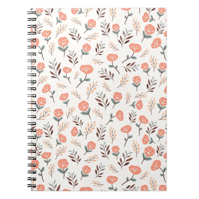 Cuaderno de amapolas rojas escandinavas (Frente)