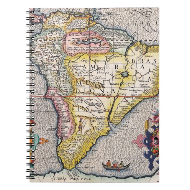 Cuaderno de América del Sur de color (Frente)