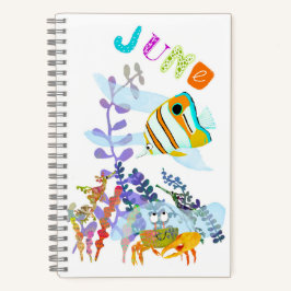 Cuaderno de amigos de angelfish y oceános personal