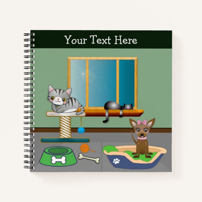 Cuaderno de Amigos Peludos - Regalo Adorable para  (Anverso)