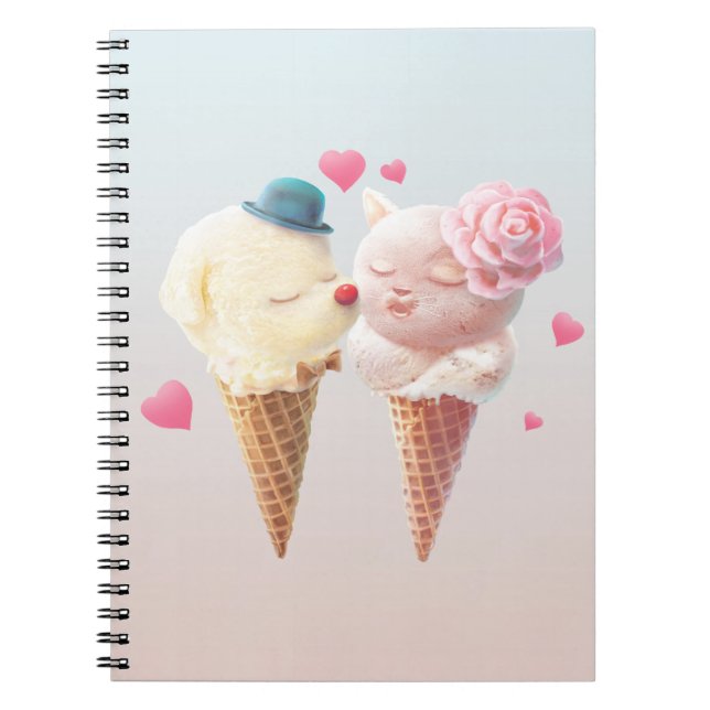 Cuaderno de amor de helado cream (Frente)