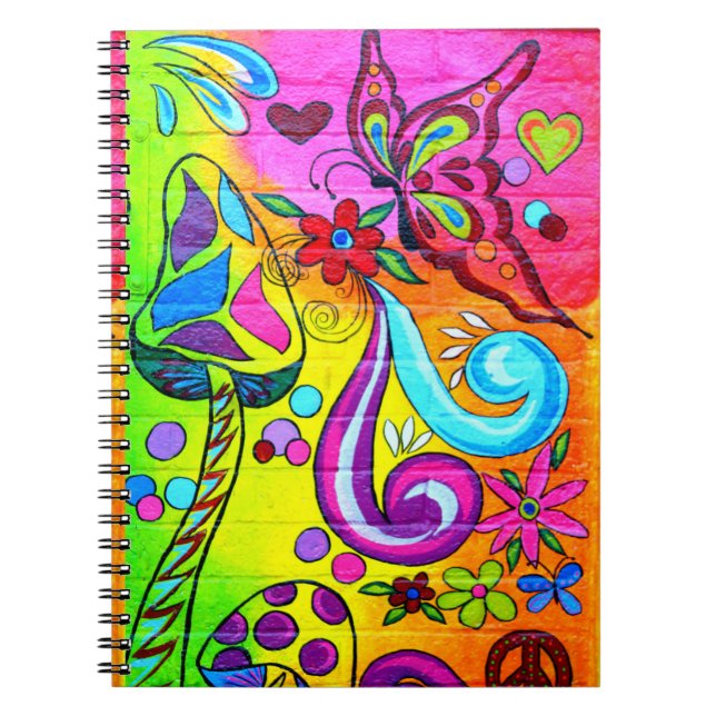 cuaderno de amor de hongos psicodélicos groovy (Frente)