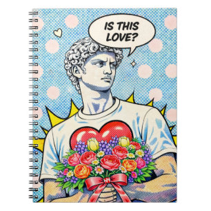 Cuaderno de amor divertido de arte pop