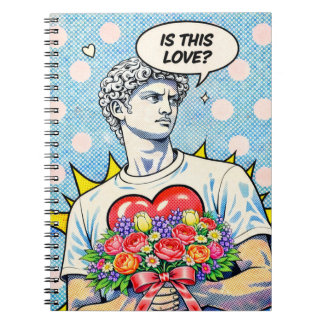 Cuaderno de amor divertido de arte pop