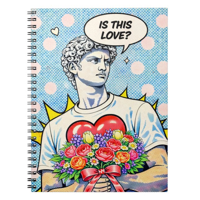 Cuaderno de amor divertido de arte pop (Frente)