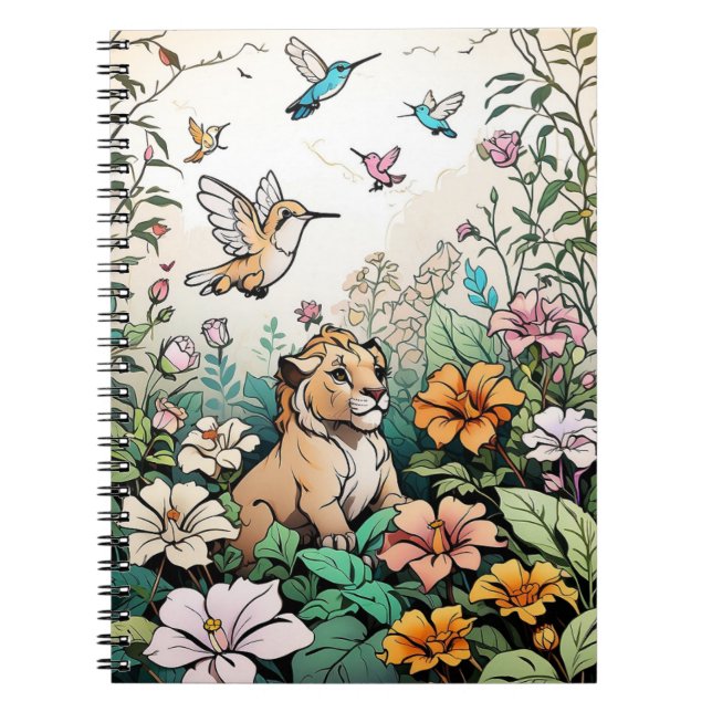 Cuaderno de Animales de Dibujos Animados Lindos pa (Frente)