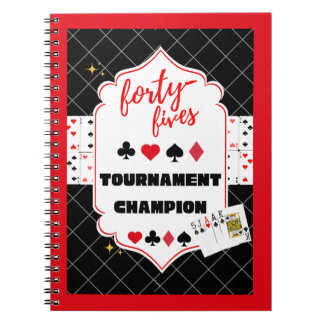 Cuaderno de anotación de torneos de Forty Fives