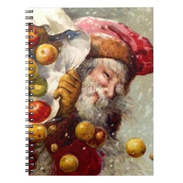 Cuaderno de Apple Santa del libro de cocina del (Frente)