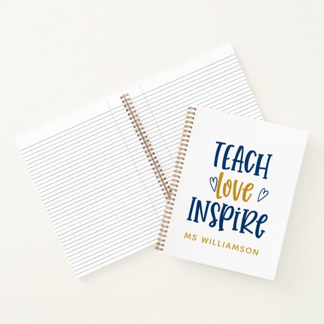 Cuaderno de aprecio para profesores inspira amor e (Interior)