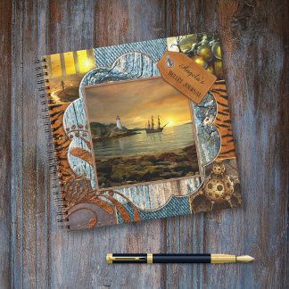Cuaderno de apuntes de estilo álbum de recortes co