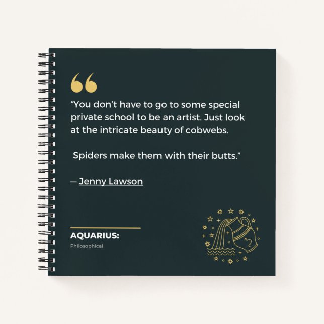 Cuaderno de Aquarius (Anverso)