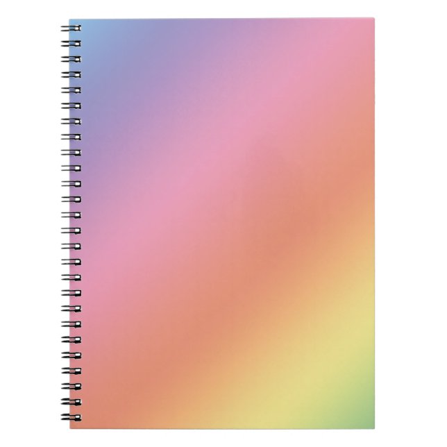 Cuaderno de arcoíris pastel (Frente)