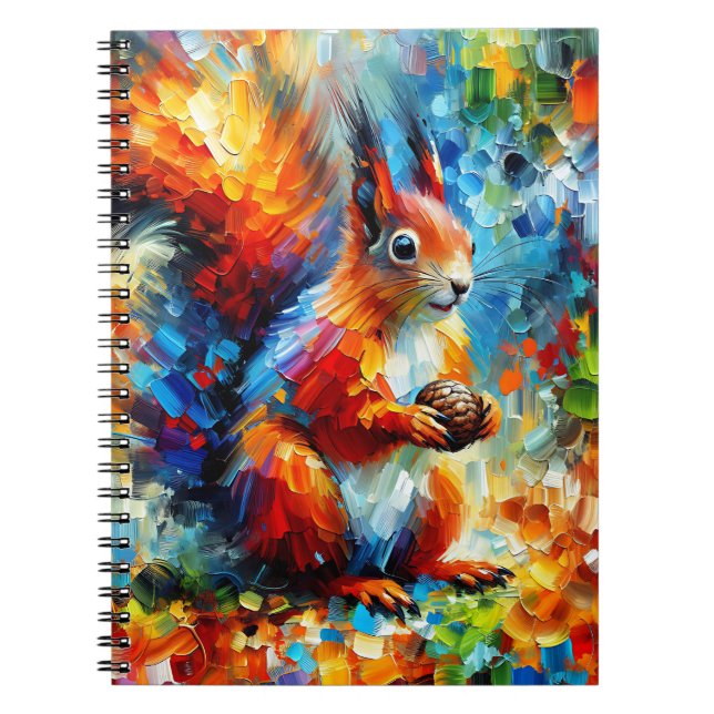 Cuaderno de Ardilla Recolectora al Atardecer (Frente)