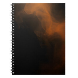 Cuaderno de arte abstracto de humo ámbar oscuro