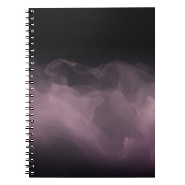 Cuaderno de Arte Abstracto de Humo Púrpura Suave (Frente)