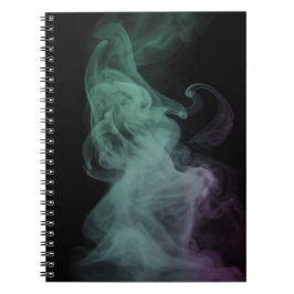 Cuaderno de Arte Abstracto de Humo Verde Místico