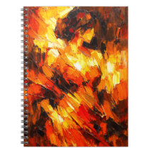 Cuaderno de arte abstracto Flames of Passion