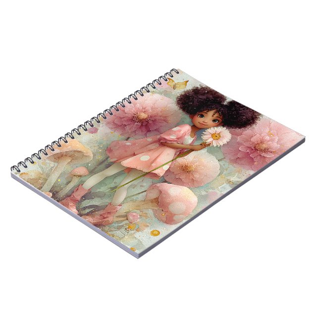 Cuaderno de arte Chica negro y caprichoso (Lado Izquierdo)