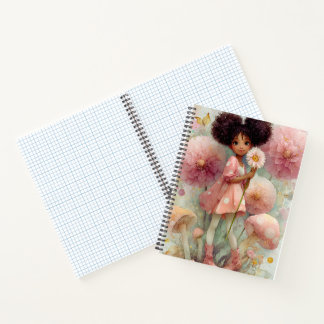 Cuaderno de arte Chica negro y caprichoso