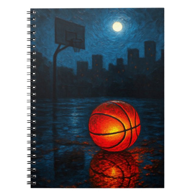 Cuaderno de Arte de Baloncesto - Diario de Diseño  (Frente)