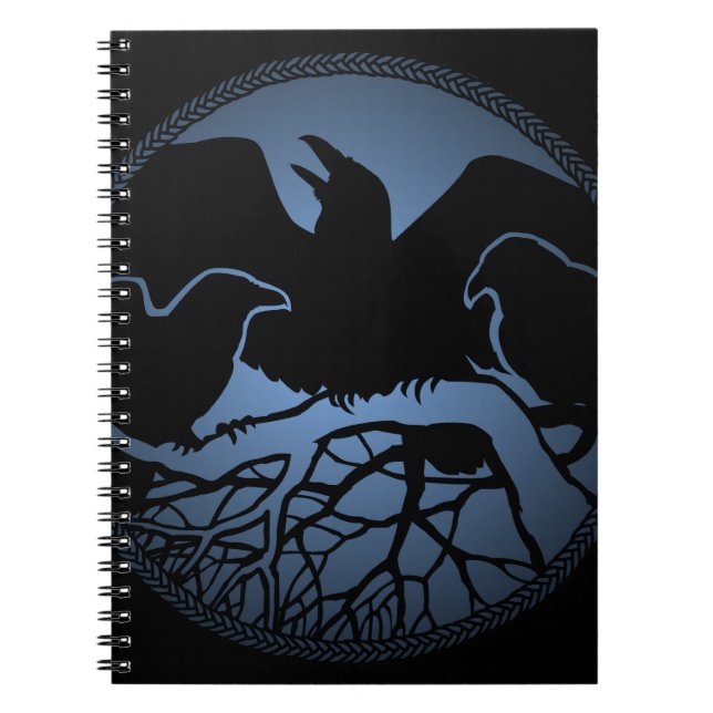 Cuaderno de arte de cuervo Libro diario de arte de (Frente)
