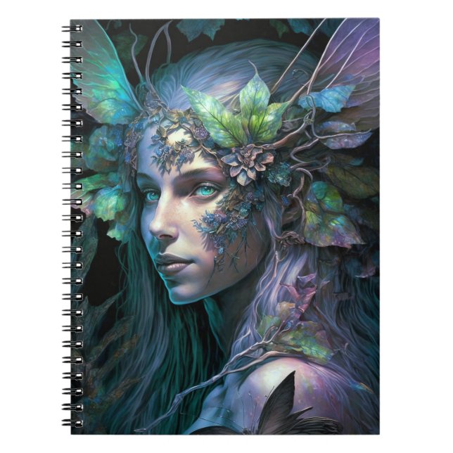 Cuaderno de arte de fantasía de hadas coloridas (Frente)