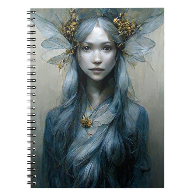 Cuaderno de arte de Fantasía de Oro Azul (Frente)