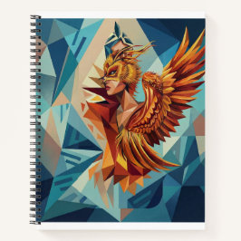 Cuaderno de arte de fénix geométrico