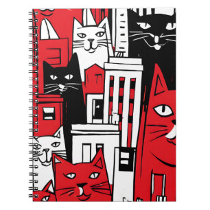 Cuaderno de arte de gatos en Nueva York - Gato cap