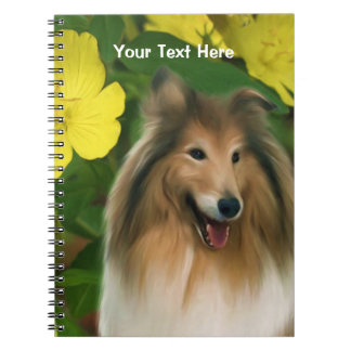 Cuaderno de arte de perro de Sable Collie Fantasy