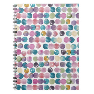 Cuaderno de arte en acuarela tranquilo y colorido