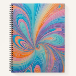 Cuaderno de arte en espiral de arte de pincel de p