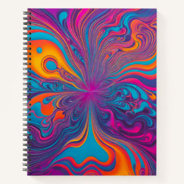 Cuaderno de arte en espiral de arte de pincel de p