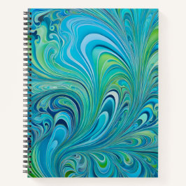 Cuaderno de arte en espiral de arte de pincel de p