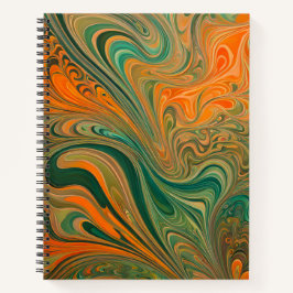 Cuaderno de arte en espiral de arte de pincel de p
