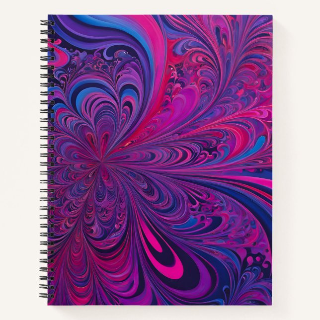 Cuaderno de arte en espiral de arte de pincel de p (Anverso)