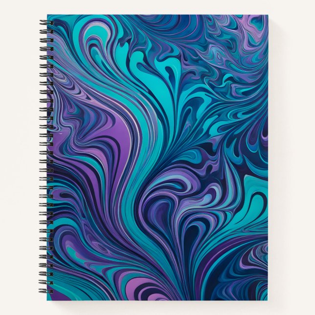 Cuaderno de arte en espiral de arte de pincel de p (Anverso)